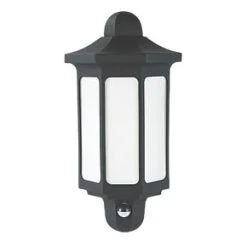 LAP Dunham Outdoor LED Half Wall Light Black 8.5W 580lm