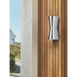 Coast Skye Outdoor Wall Light Brushed Aluminum -LightPro Shop 913KJ A2