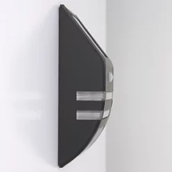 LAP Solar Outdoor LED Solar Bulkhead With PIR Sensor Matt Black 40lm -LightPro Shop 9162F A2