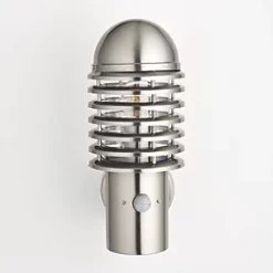 LAP Shutter Outdoor Wall Light With PIR Sensor Brushed Stainless Steel -LightPro Shop 930PG A2