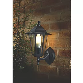 Coach Outdoor Lantern Wall Light Black 2 Coach Outdoor Lantern Wall Light Black - Image 2