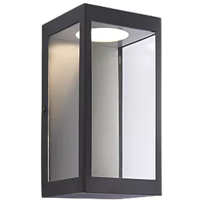 LAP Angel Outdoor LED Rectangular Frame Lantern Black 11W 400lm 2 LAP Angel Outdoor LED Rectangular Frame Lantern Black 11W 400lm - Image 2